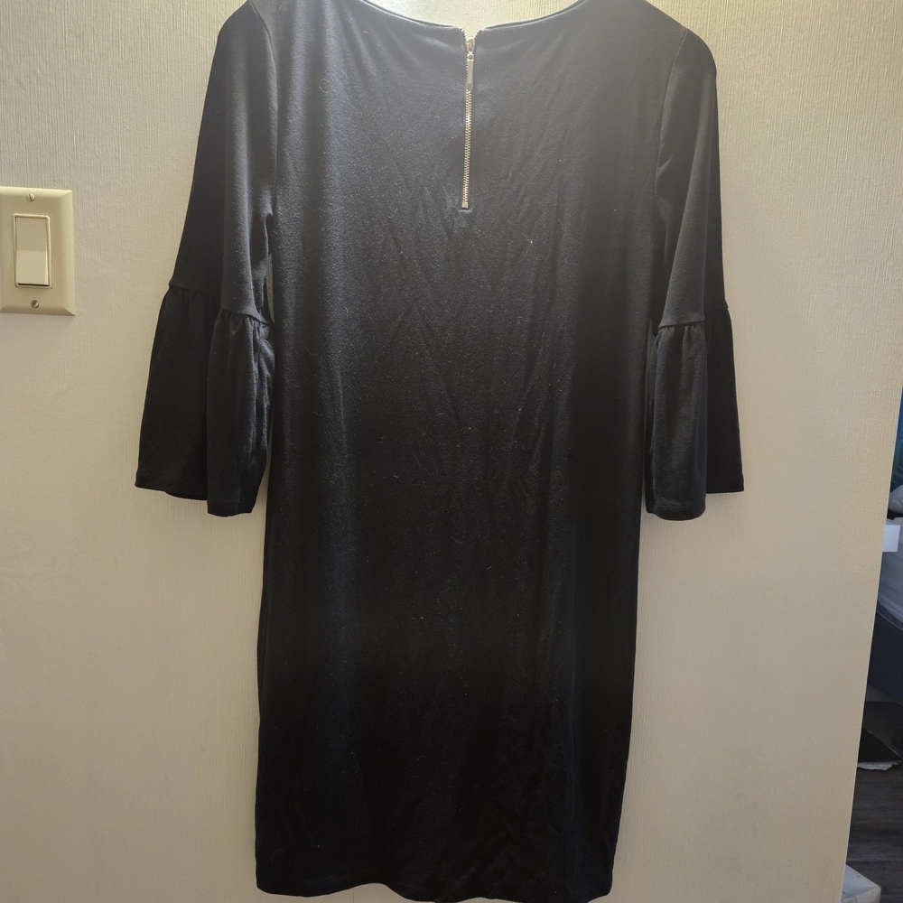White House Black Market Black Long Sleeve Dress - Picture 2 of 7